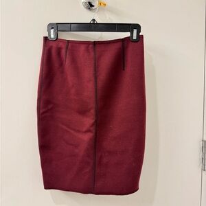 Ann Taylor Elegant Burgundy Pencil Skirt